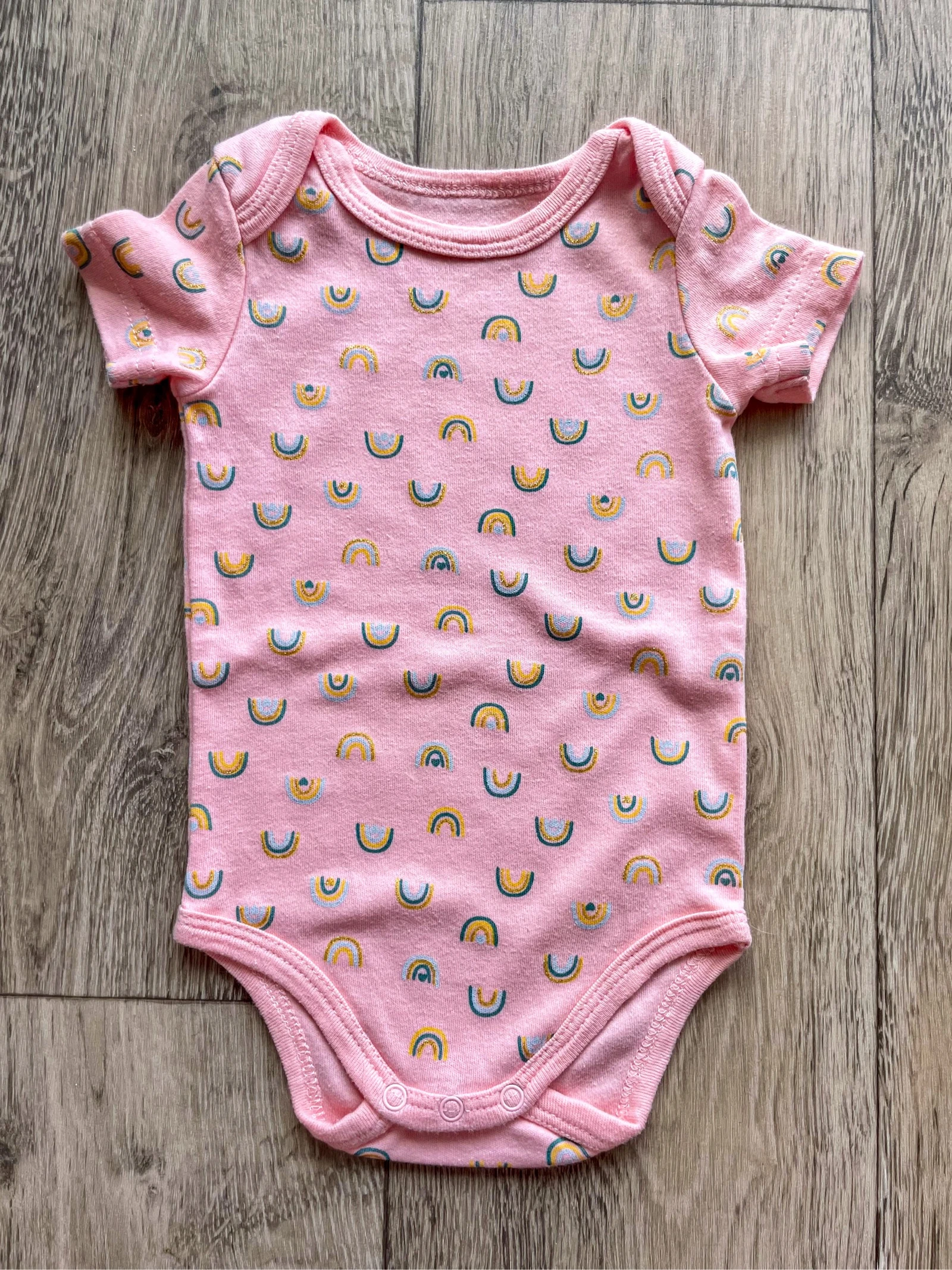 Lot of pink, grey and beige short-sleeved bodysuits size 3 months – photo 14